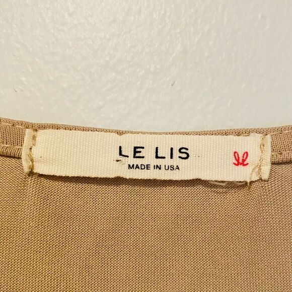 Le Lis Tie Front Short Sleeve Dress Size Large - Picture 4 of 4